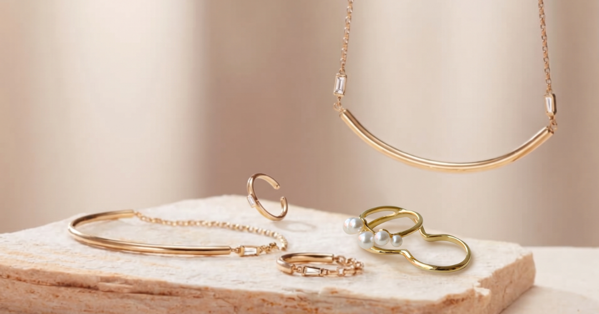 骨格ナチュラルに似合うアクセサリー｜大ぶり×天然素材のリング・バングル