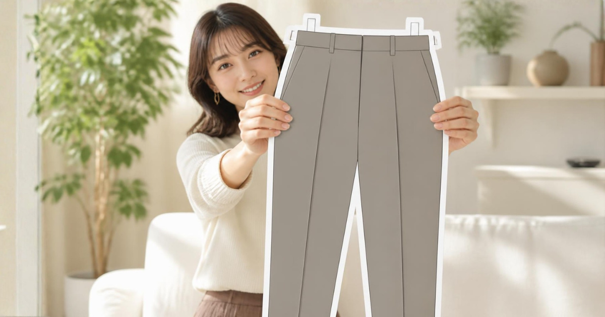 骨格ストレートタイプに似合う秋冬パンツ